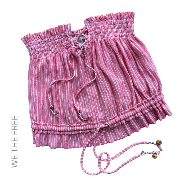 WE THE FREE NWOT PEPPERMINT STRIPED CROPPED TUBE TOP | SIZE: SMALL - Picture 1 of 7